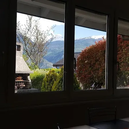 Tranquille Terrasse Et Jardin 5 Pers. 아파트 Chamoson